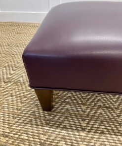 Delcor-bespoke-luxury-footstool-meticulously handcrafted in Britain-choose from over 10,000 fabrics-including velvets-leathers-vast array of patterned and plain materials-available in a broad spectrum of colours-including grey-cream-blue-purple-red-green-and more-each piece showcases timeless design and comfort.