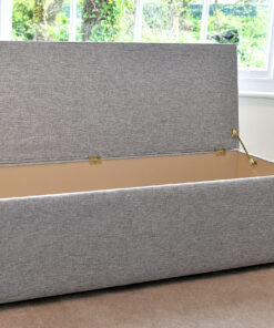 Delcor-bespoke-luxury-footstool-meticulously handcrafted in Britain-choose from over 10,000 fabrics-including velvets-leathers-vast array of patterned and plain materials-available in a broad spectrum of colours-including grey-cream-blue-purple-red-green-and more-each piece showcases timeless design and comfort.