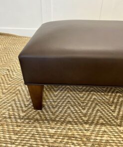 Delcor-bespoke-luxury-footstool-meticulously handcrafted in Britain-choose from over 10,000 fabrics-including velvets-leathers-vast array of patterned and plain materials-available in a broad spectrum of colours-including grey-cream-blue-purple-red-green-and more-each piece showcases timeless design and comfort.
