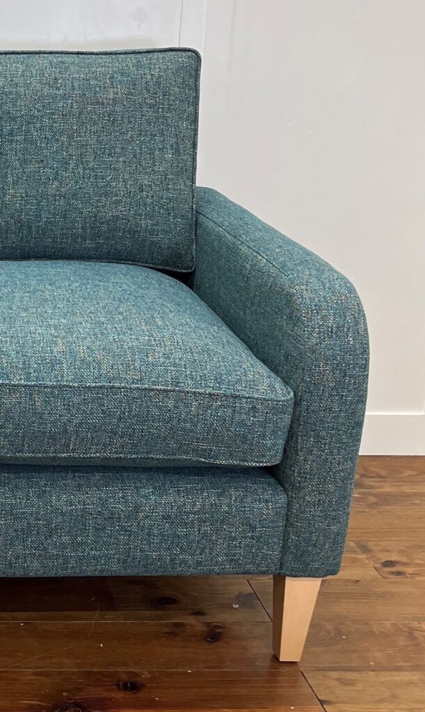Luxurious-bespoke-Oslo-Delcor-sofas-handcrafted in Britain-available in two and half seater-three-seater-four- seater. Extensive fabric selection-over 10,000 options-including plush velvets-fine leathers-diverse patterned or plain fabrics-colour palette including, red, green, black, white, grey blue, purple, yellow, cream and more.